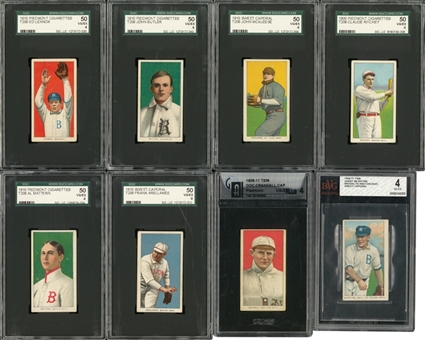 1909-11 T206 White Border BVG and SGC-Graded Collection (8 Different)